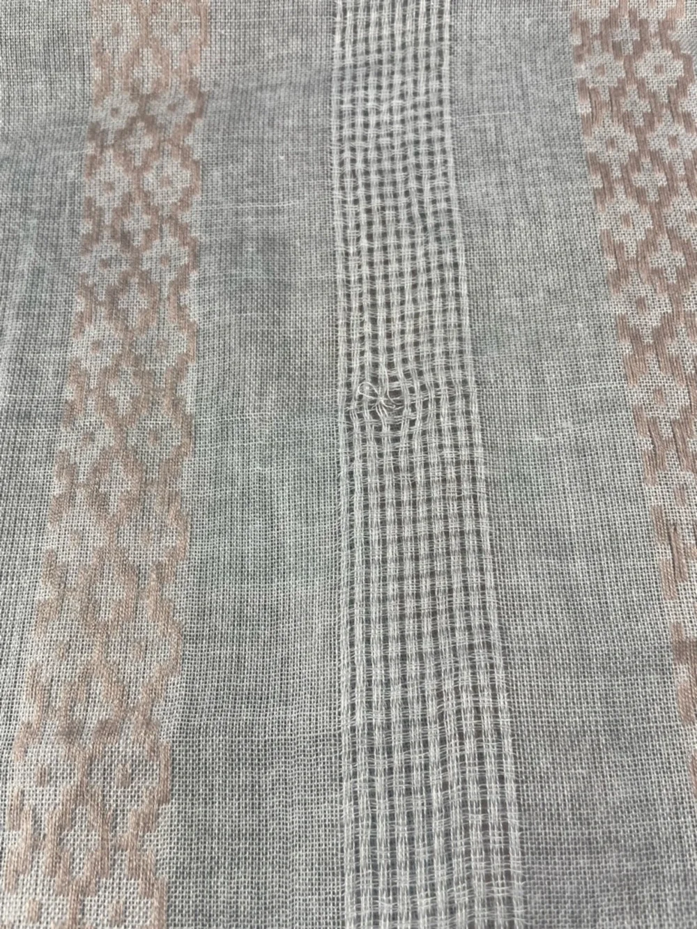 Light Gray & Beige Patterned Women's Wrap‎ Scarf
